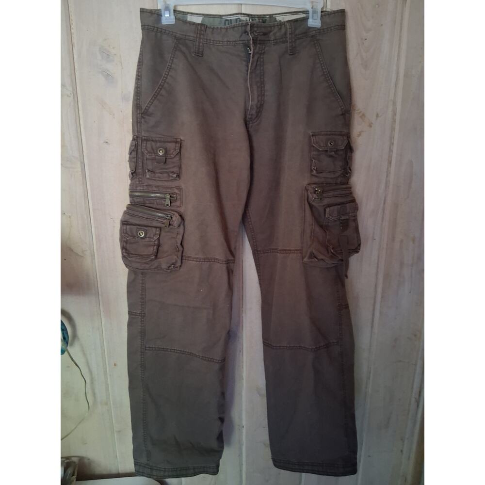 OLD NAVY Men's Brown Heavy Cotton Loose Cargo Pants Size 33Waist x 34 Length